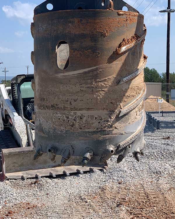Drilling for H-E-B Sign